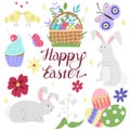 ÃÂ appy easter card with egg Royalty Free Stock Photo